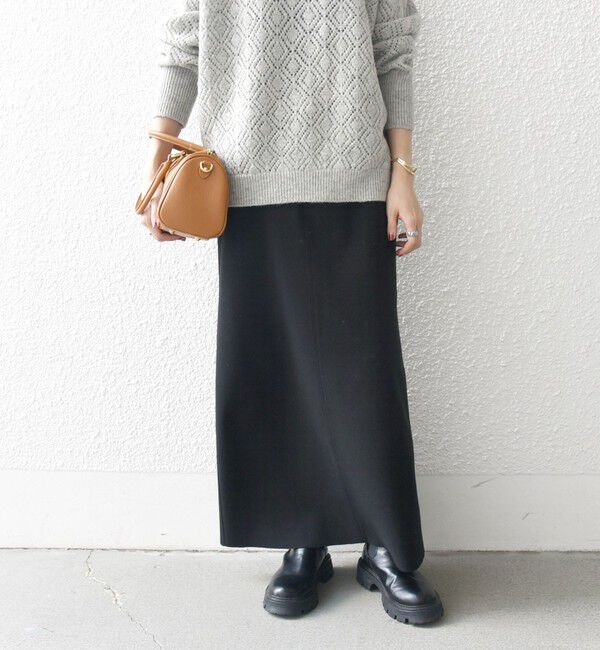 SHIPS any「SHIPS any: エア ニードル ストレート ロング スカート」|スカート|