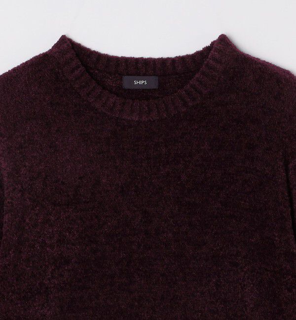 SHIPS「SHIPS:〈手洗い可能〉メランジ モール クルーネック ニット」|ニット・セーター|