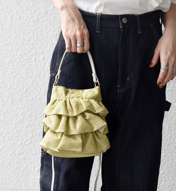 SHIPS any「SHIPS any: ラメ フリル ミニ ショルダー バッグ」|ショルダー・メッセンジャー|