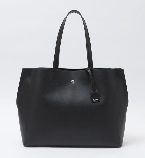SHIPS「【WEB限定】SHIPS: ライトウェイト 合成皮革 ビズ ホリゾンタル ジップ ブリーフ バッグ」|トートバッグ|
