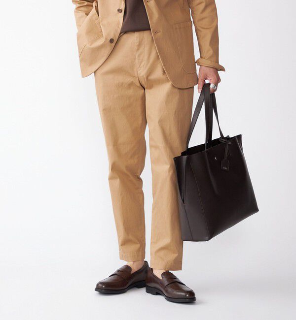 SHIPS「【WEB限定】SHIPS: ライトウェイト 合成皮革 ビズ ホリゾンタル ジップ ブリーフ バッグ」|トートバッグ|