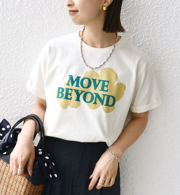 SHIPS for women「【WEB限定】モチーフ 刺繍 プリント TEE」|Tシャツ・カットソー|オフホワイト