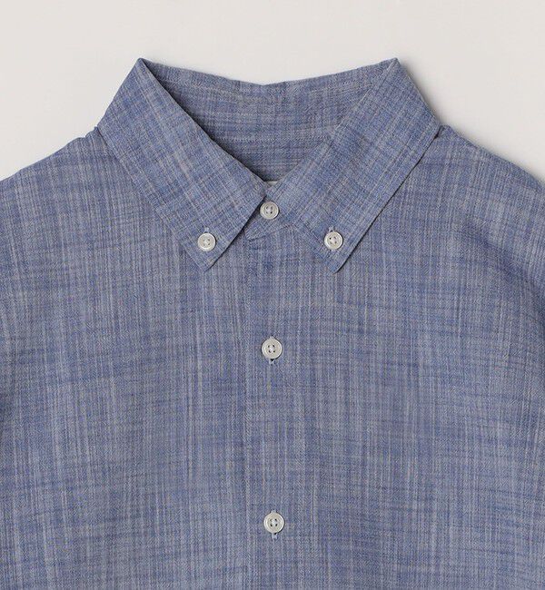 SHIPS any「SHIPS any: BEZ TEXTILE マルチカラー ストライプ/ソリッド ボタンダウン ショートスリーブ シャツ◇」|シャツ・ブラウス|