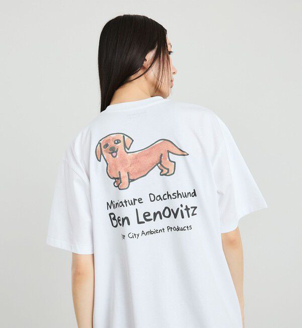 SHIPS「【City Ambient Products別注】Ben Lenovitz: DOG CAT Tシャツ」|Tシャツ・カットソー|