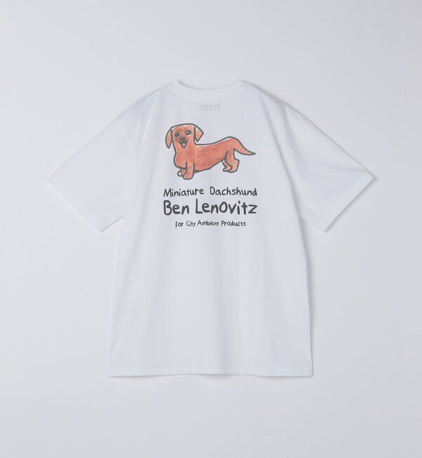 SHIPS「【City Ambient Products別注】Ben Lenovitz: DOG CAT Tシャツ」|Tシャツ・カットソー|
