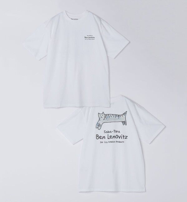 SHIPS「【City Ambient Products別注】Ben Lenovitz: DOG CAT Tシャツ」|Tシャツ・カットソー|