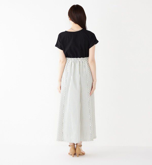 SHIPS Colors 「SHIPS Colors:〈手洗い可能〉リンク ストライプ ドッキング ワンピース」|ワンピース|