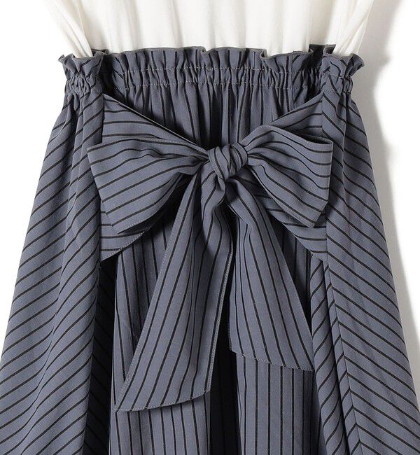 SHIPS Colors 「SHIPS Colors:〈手洗い可能〉リンク ストライプ ドッキング ワンピース」|ワンピース|