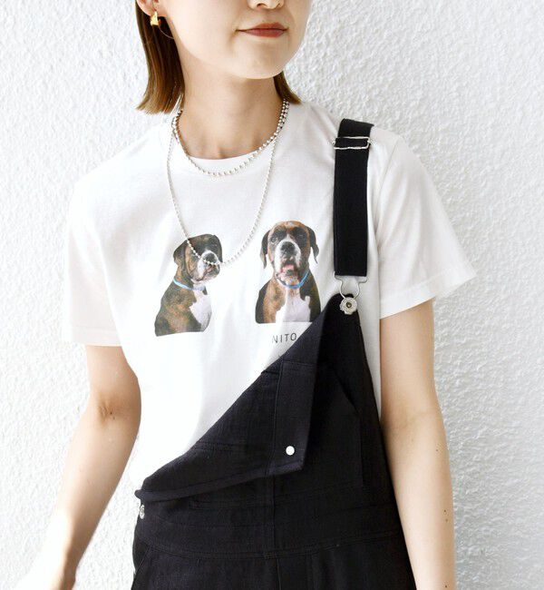 SHIPS for women「【SHIPS別注】ACASAM: フォト TEE」|Tシャツ・カットソー|ホワイト