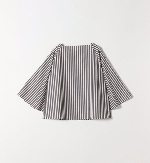 SHIPS any「SHIPS any:〈洗濯機可能〉REPREVE ボートネック フレアスリーブ ブラウス」|シャツ・ブラウス|