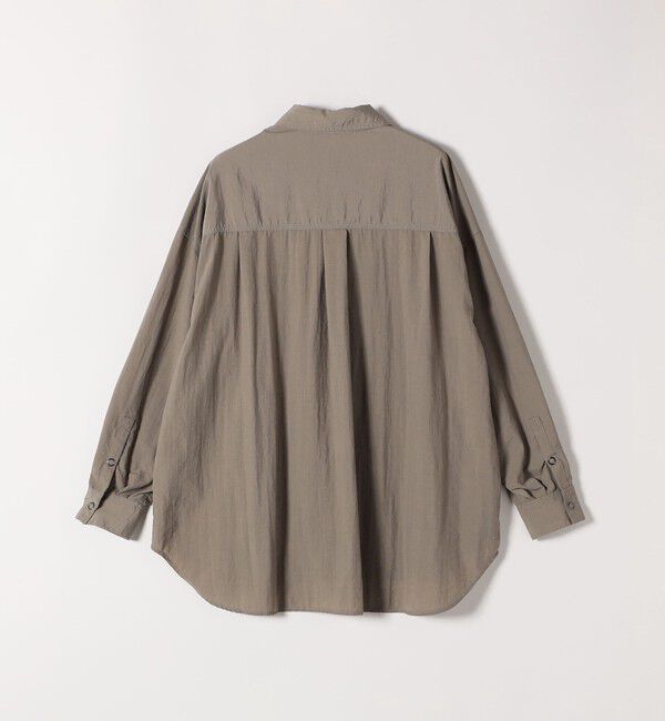 SHIPS any「SHIPS any:〈多機能/洗濯機可能〉ナイロン タスラン ポケット ビッグ シャツ」|シャツ・ブラウス|