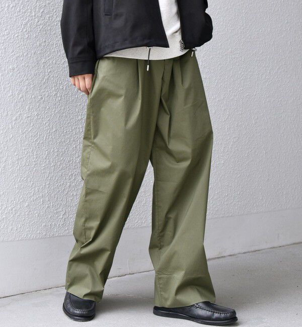 SHIPS any「SHIPS any:〈洗濯機可能〉MERROW ワイド 1タック イージー チノパンツ◇」|チノ|