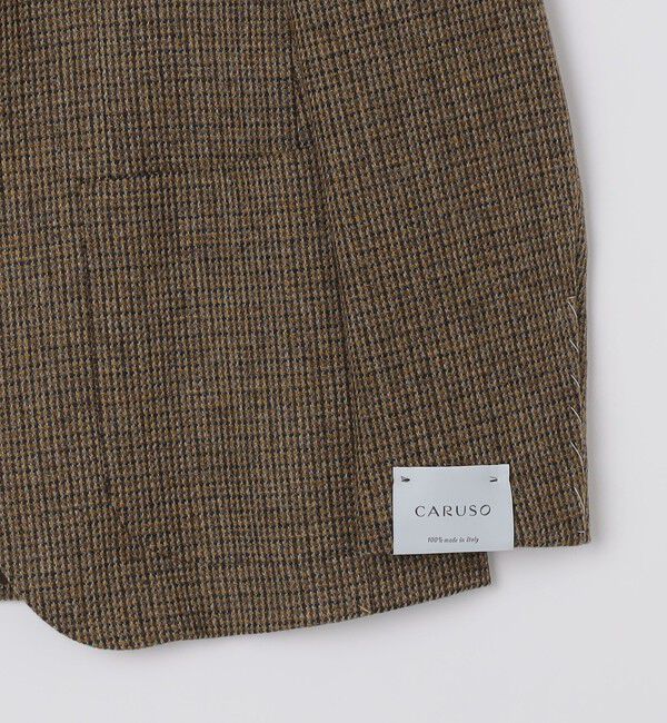 SHIPS「【SHIPS別注】CARUSO: AIDA ハウンドトゥース ツイード ジャケット」|テーラードジャケット|