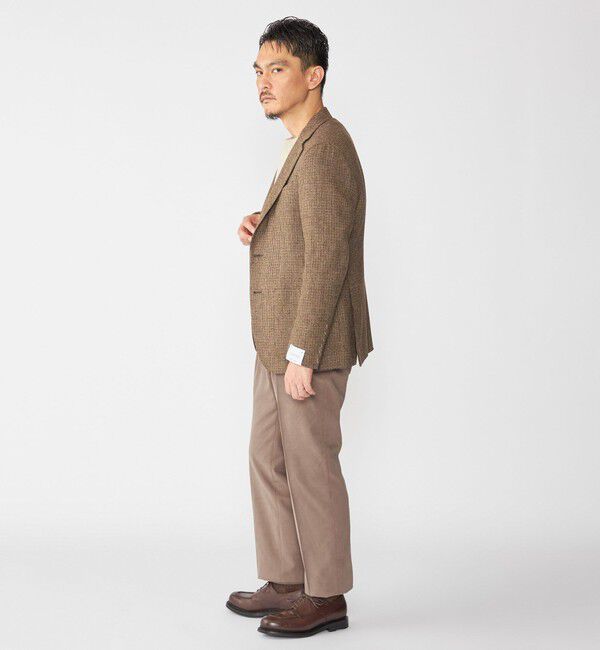 SHIPS「【SHIPS別注】CARUSO: AIDA ハウンドトゥース ツイード ジャケット」|テーラードジャケット|