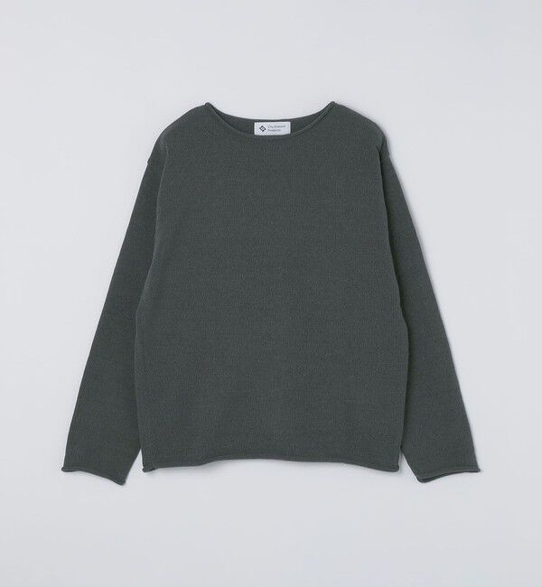 SHIPS「City Ambient Products:〈手洗い可能〉7ゲージ モール ロール クルーネック ニット」|ニット・セーター|ダークグレー