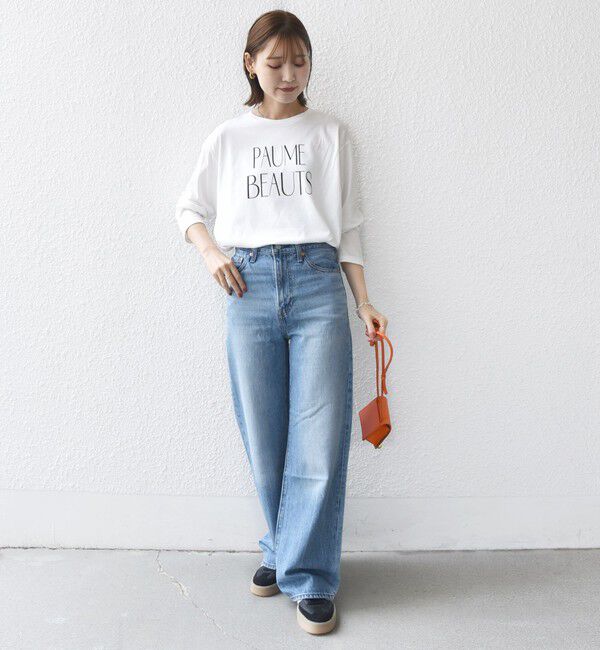 SHIPS for women「プリント ロゴ ロング スリーブ TEE」|Tシャツ・カットソー|