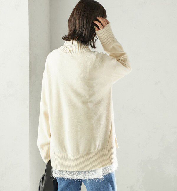 SHIPS for women「〈手洗い可能〉ウール カシミヤ ハイネック プルオーバー」|ニット・セーター|