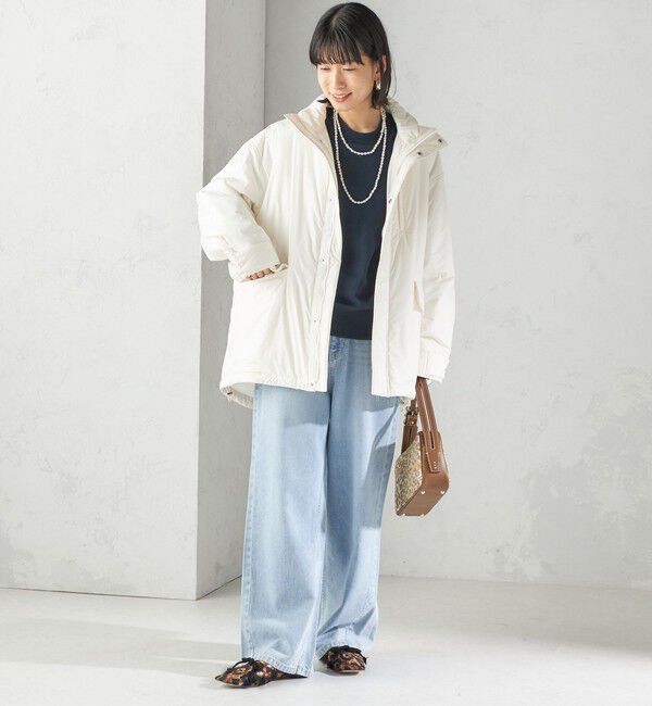 SHIPS for women「〈手洗い可能〉IMBOTEX 中綿 ミディ ジャケット」|その他|