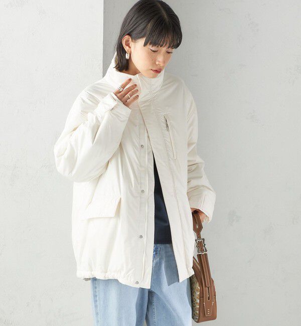 SHIPS for women「〈手洗い可能〉IMBOTEX 中綿 ミディ ジャケット」|その他|