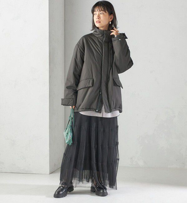 SHIPS for women「〈手洗い可能〉IMBOTEX 中綿 ミディ ジャケット」|その他|