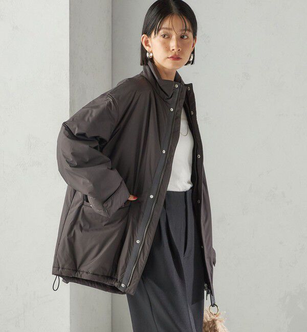 SHIPS for women「〈手洗い可能〉IMBOTEX 中綿 ミディ ジャケット」|その他|