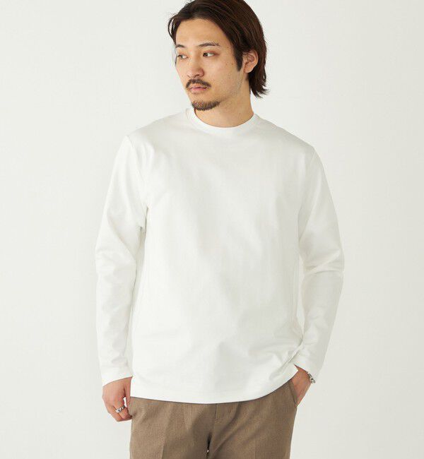 SHIPS Colors 「SHIPS Colors:〈UVカット・速乾〉AVANT(R) 3D ロングスリーブ ビズT◇」|Tシャツ・カットソー|オフホワイト