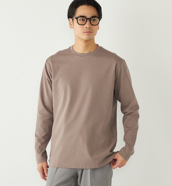 SHIPS Colors 「SHIPS Colors:〈UVカット・速乾〉AVANT(R) 3D ロングスリーブ ビズT◇」|Tシャツ・カットソー|ベージュ