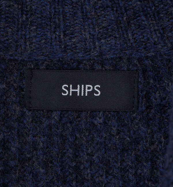 SHIPS「SHIPS: ウール ドライバーズ ジップ カーディガン」|カーディガン|