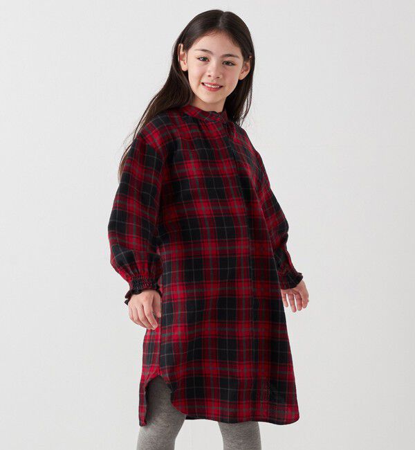 SHIPS any「SHIPS any:〈洗濯機可能〉ウォーム ネル/コーデュロイ シャツ ワンピース <KIDS>」|ワンピース|