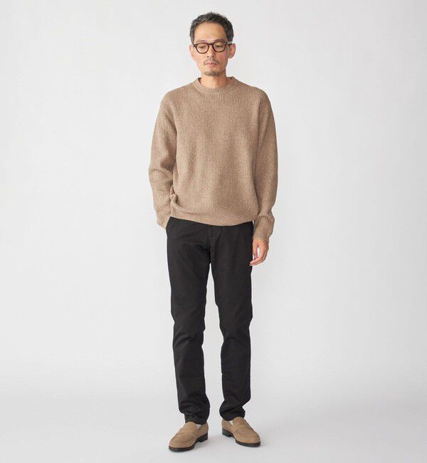 SHIPS「SHIPS: 〈手洗い可能〉7ゲージ ブラッシュド クルーネック プルオーバー」|ニット・セーター|