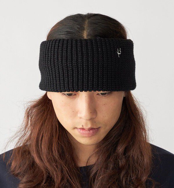 SHIPS「【WEB限定】SHIPS:〈手洗い可能〉2WAY ヘア＆ネック ニットバンド」|ヘアバンド|ブラック