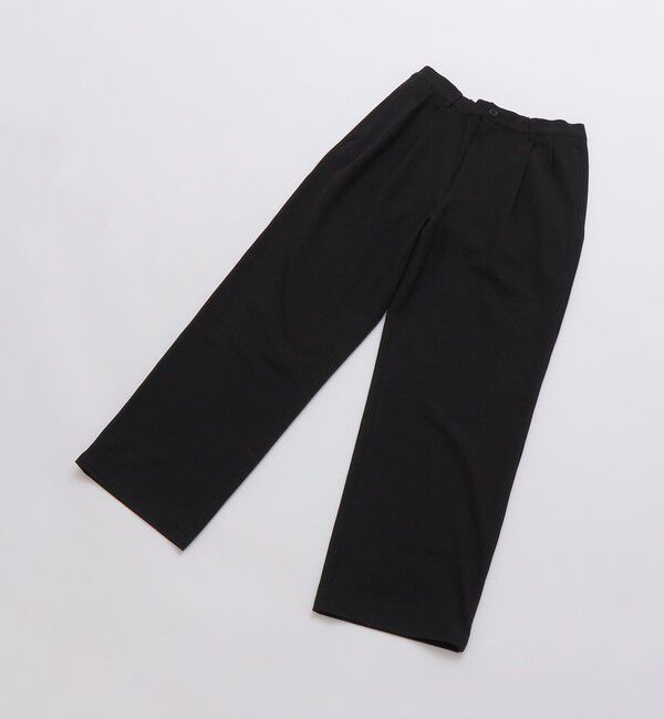 SHIPS「City Ambient Products: ソフト ツイード ライク 2タック ワイド スラックス」|チノ|