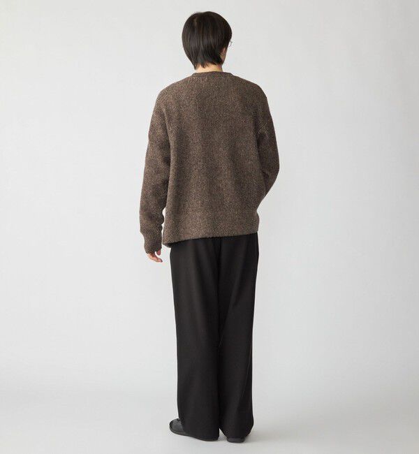 SHIPS「City Ambient Products: ソフト ツイード ライク 2タック ワイド スラックス」|チノ|