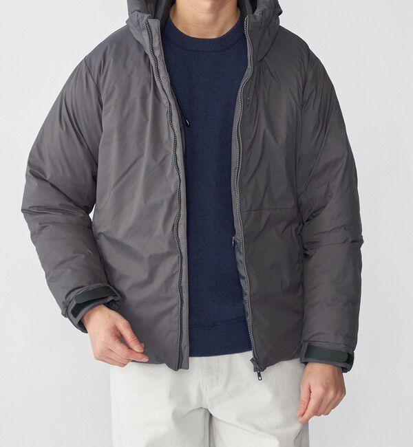 SHIPS「SHIPS: 〈透湿・撥水〉Thinsulate パデッド パーカ」|ダウン|グレー系
