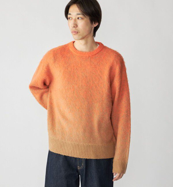 SHIPS「City Ambient Products: グラデーション シャギー クルーネック ニット」|ニット・セーター|