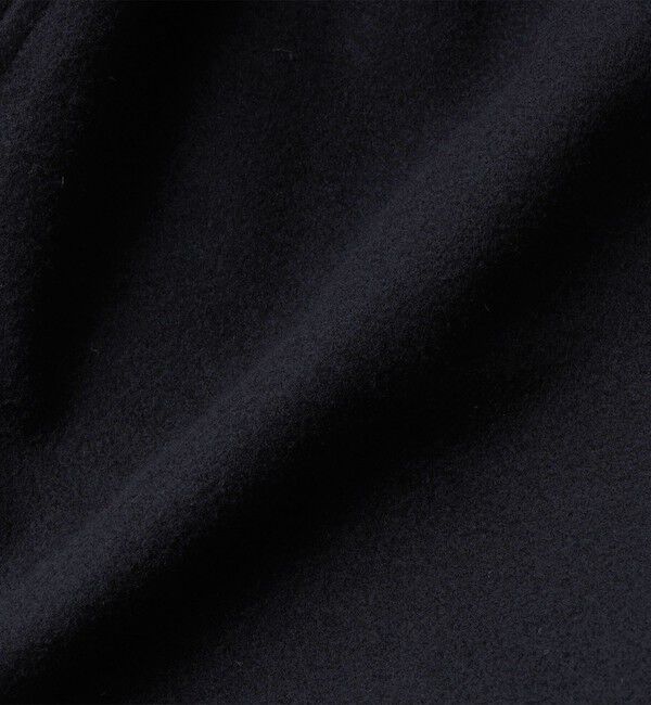 SHIPS「City Ambient Products: オーバーサイズ メルトン コート」|ステンカラーコート|