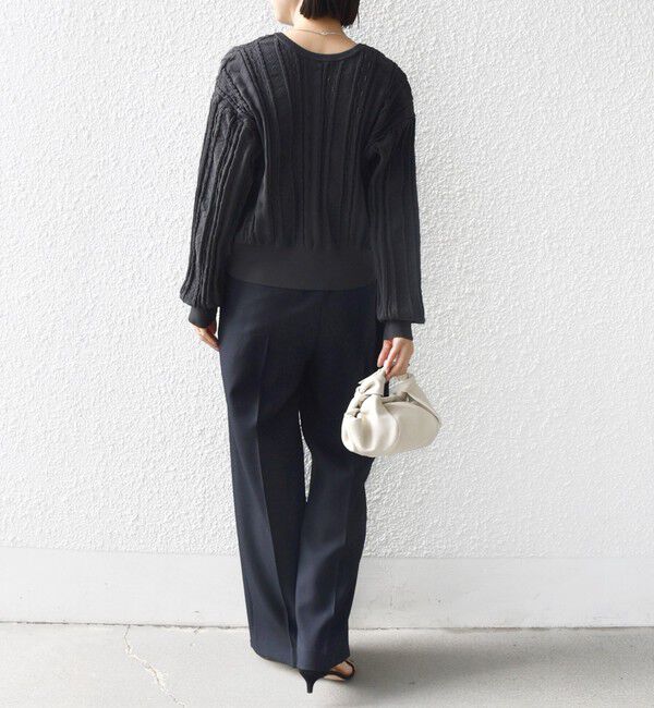 SHIPS for women「【WEB限定】〈手洗い可能〉レース 編み 2WAY カーディガン」|カーディガン|