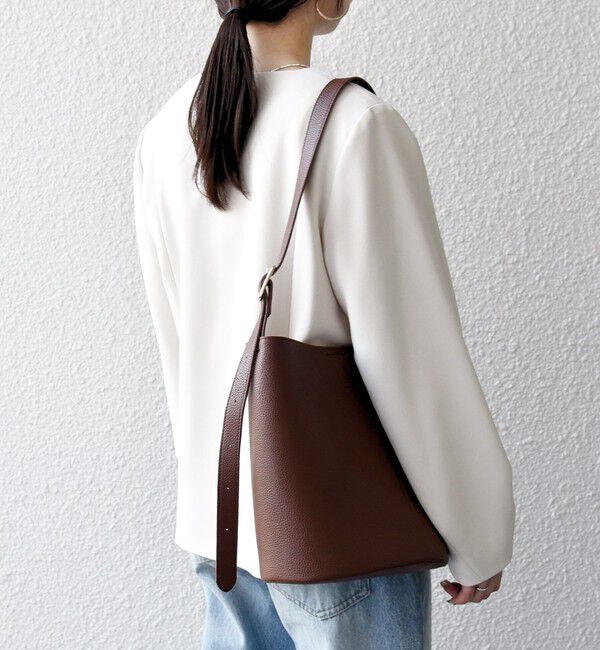 SHIPS any「《追加予約》SHIPS any:〈手洗い可能〉ダブルクロス レース 切替 ノーカラー ジャケット［NAVY BLUE］」|ノーカラージャケット|