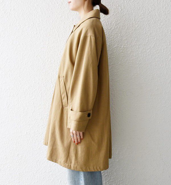 SHIPS any「SHIPS any:〈手洗い可能〉オーバー フレア ステンカラー コート」|ステンカラーコート|