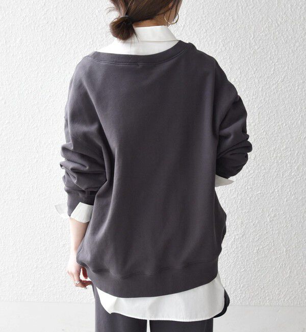 SHIPS any「SHIPS any:〈洗濯機可能〉USAコットン 裏毛 ナンバリング ルーズ スウェット」|スウェット・ジャージ|