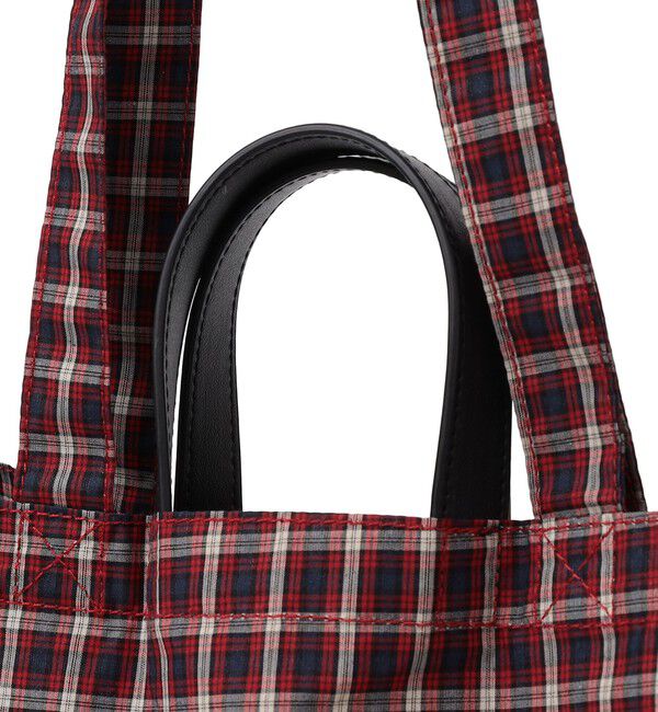 SHIPS any「SHIPS any: A4 チェック ロゴ トート バッグ」|トートバッグ|