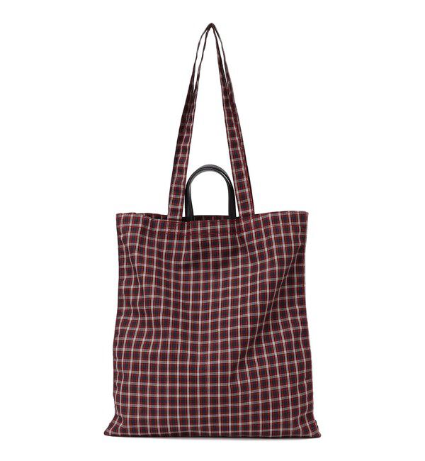 SHIPS any「SHIPS any: A4 チェック ロゴ トート バッグ」|トートバッグ|