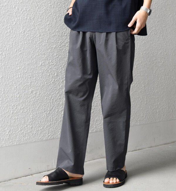 SHIPS any「SHIPS any: SOLOTEX(R) シアサッカー セミワイド イージーパンツ(セットアップ対応)26SS◆」|その他|