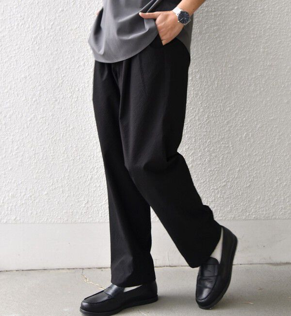 SHIPS any「SHIPS any: SOLOTEX(R) シアサッカー セミワイド イージーパンツ(セットアップ対応)26SS◆」|その他|