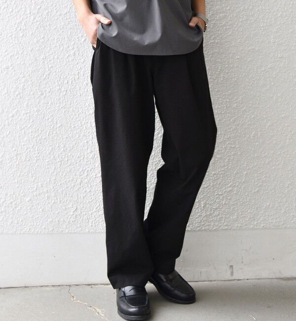 SHIPS any「SHIPS any: SOLOTEX(R) シアサッカー セミワイド イージーパンツ(セットアップ対応)26SS◆」|その他|