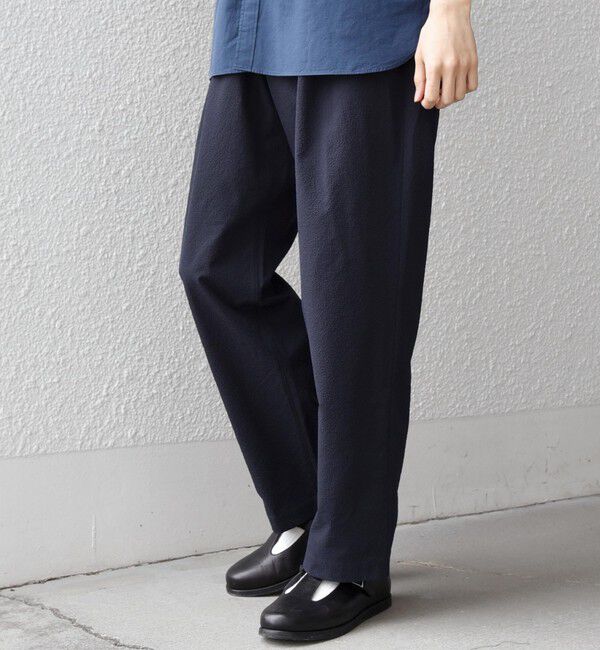 SHIPS any「SHIPS any: SOLOTEX(R) シアサッカー セミワイド イージーパンツ(セットアップ対応)26SS◆」|その他|