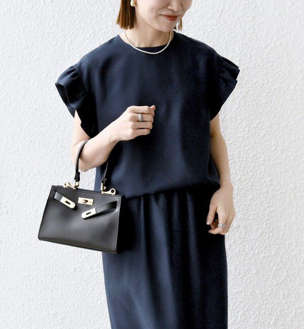 SHIPS any「《予約》SHIPS any:〈洗濯機可能〉リネンライク ブラウス &times; タイトスカート セットアップ」|ワンピース|