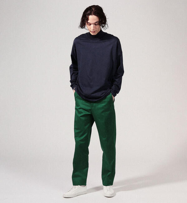 CABaN「CABaN コットン モックネックロングスリーブプルオーバー」|Tシャツ・カットソー|