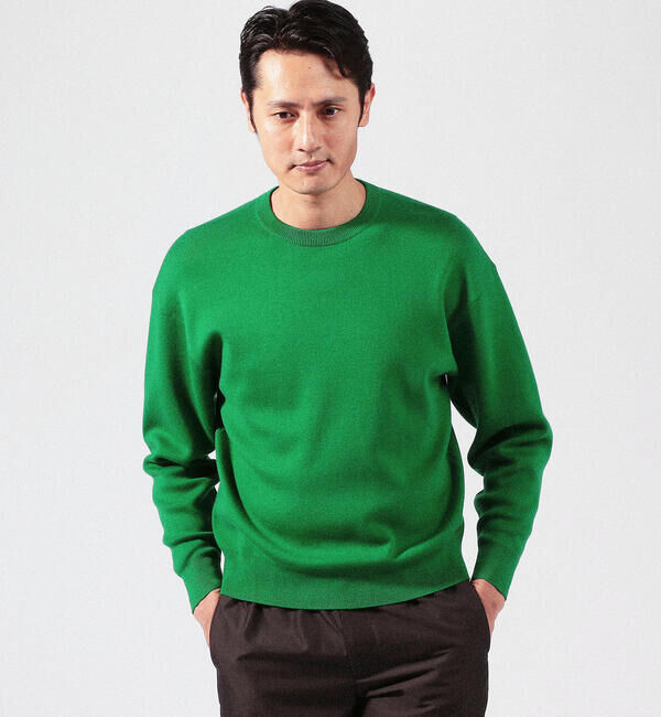 CABaN「CABaN コットンカシミヤ クルーネックプルオーバー」|ニット・セーター|