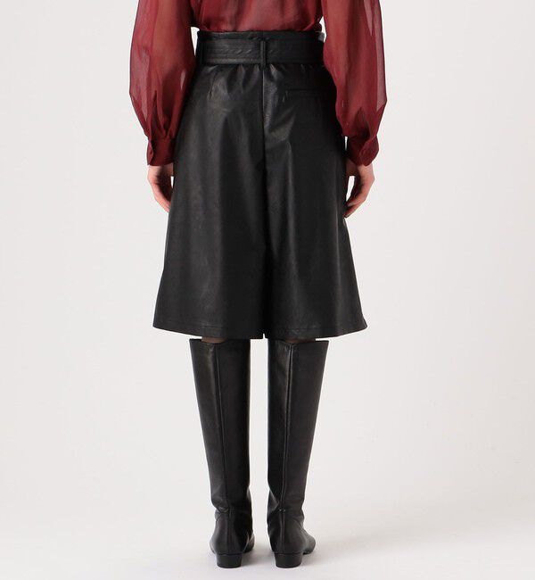 Ballsey「レザーライクウェットクロス ハイウエストハーフパンツ」|その他|